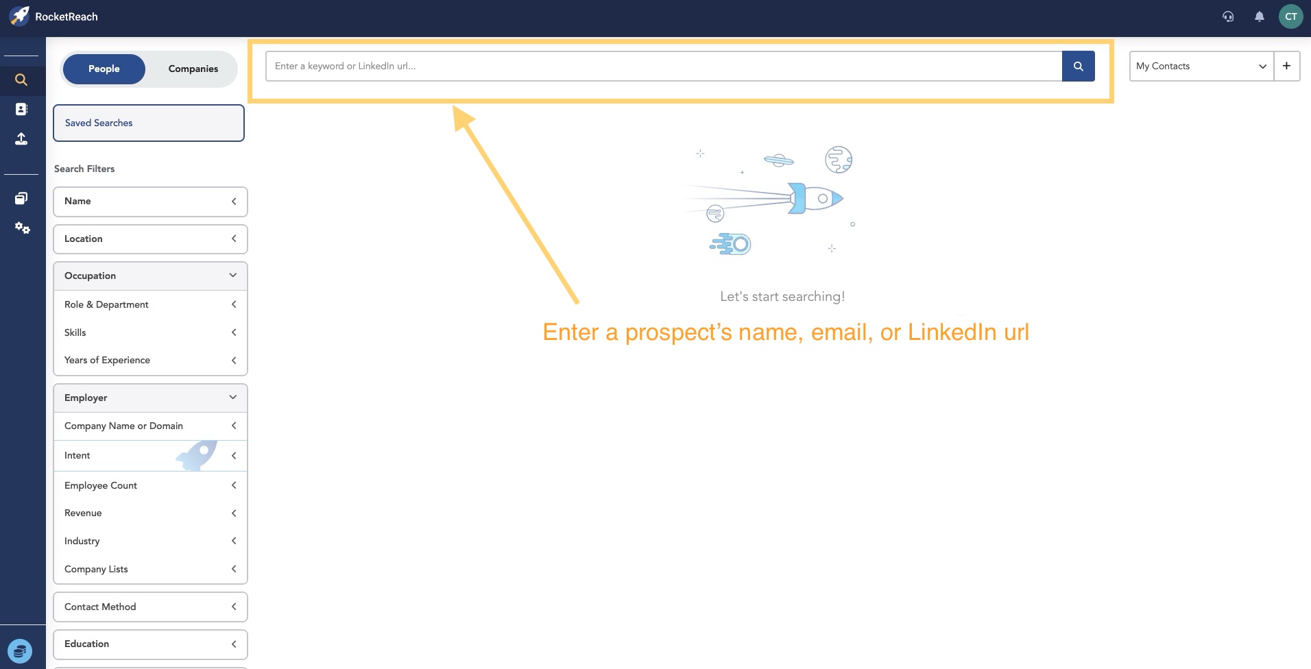 How to get phone numbers for cold calling RocketReach